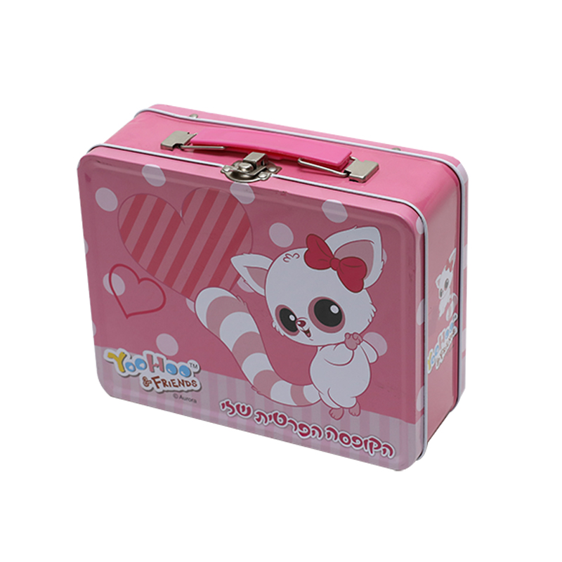 Wholesale Custom Printing Rectangle Tin Metal Box For Kids Toy YE96