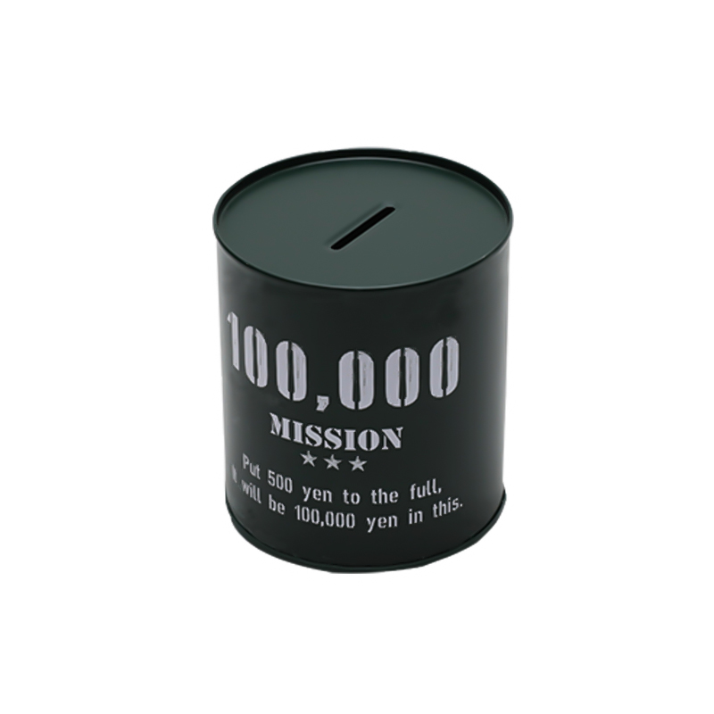 Wholesale Custom Printing Round Tin Saving Money Box For Kids YC02