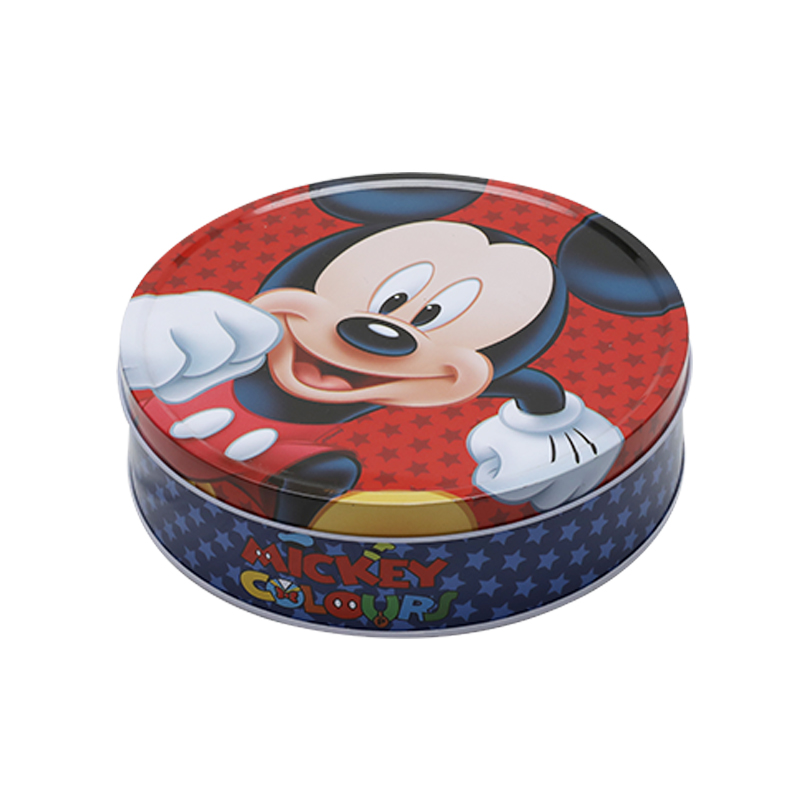 Custom printing metal  Round biscuit box YE73